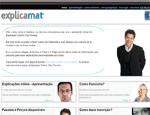 Tablet Screenshot of explicamat.com